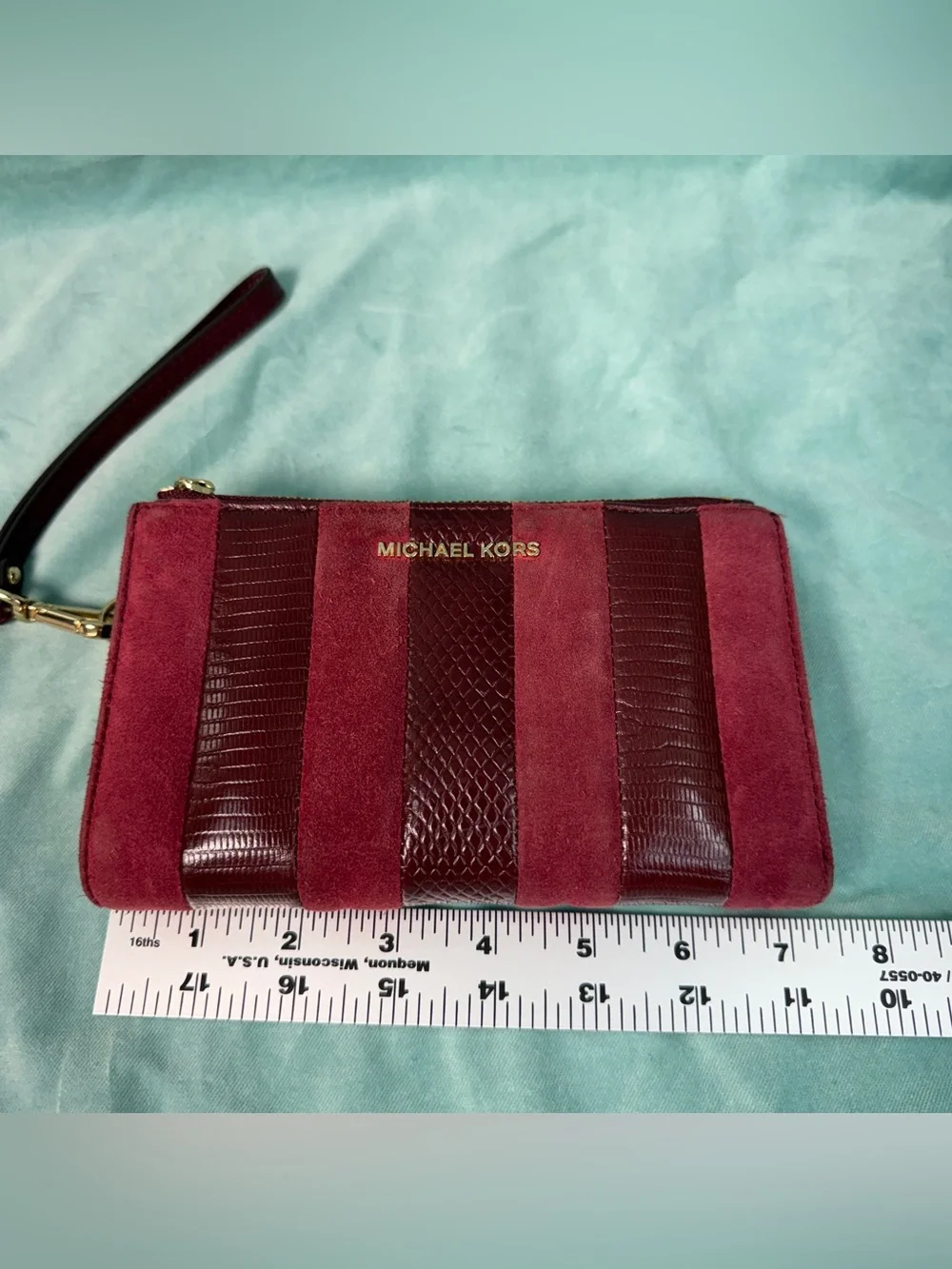Michael Kors Adele Mixed-Media Smartphone Wallet